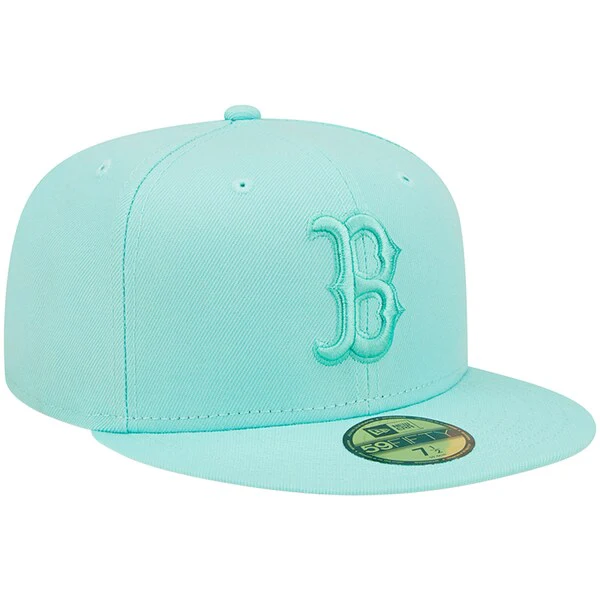 New Era Boston Red Sox Icon Color Pack 59FIFTY Fitted Hat - Turquoise - Image 3