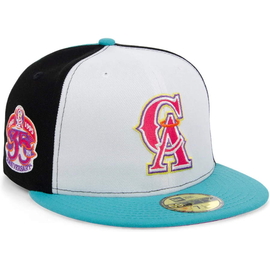 New Era x Lids HD California Angels Sugar Skull Pinwheel 2022 59FIFTY Fitted Cap