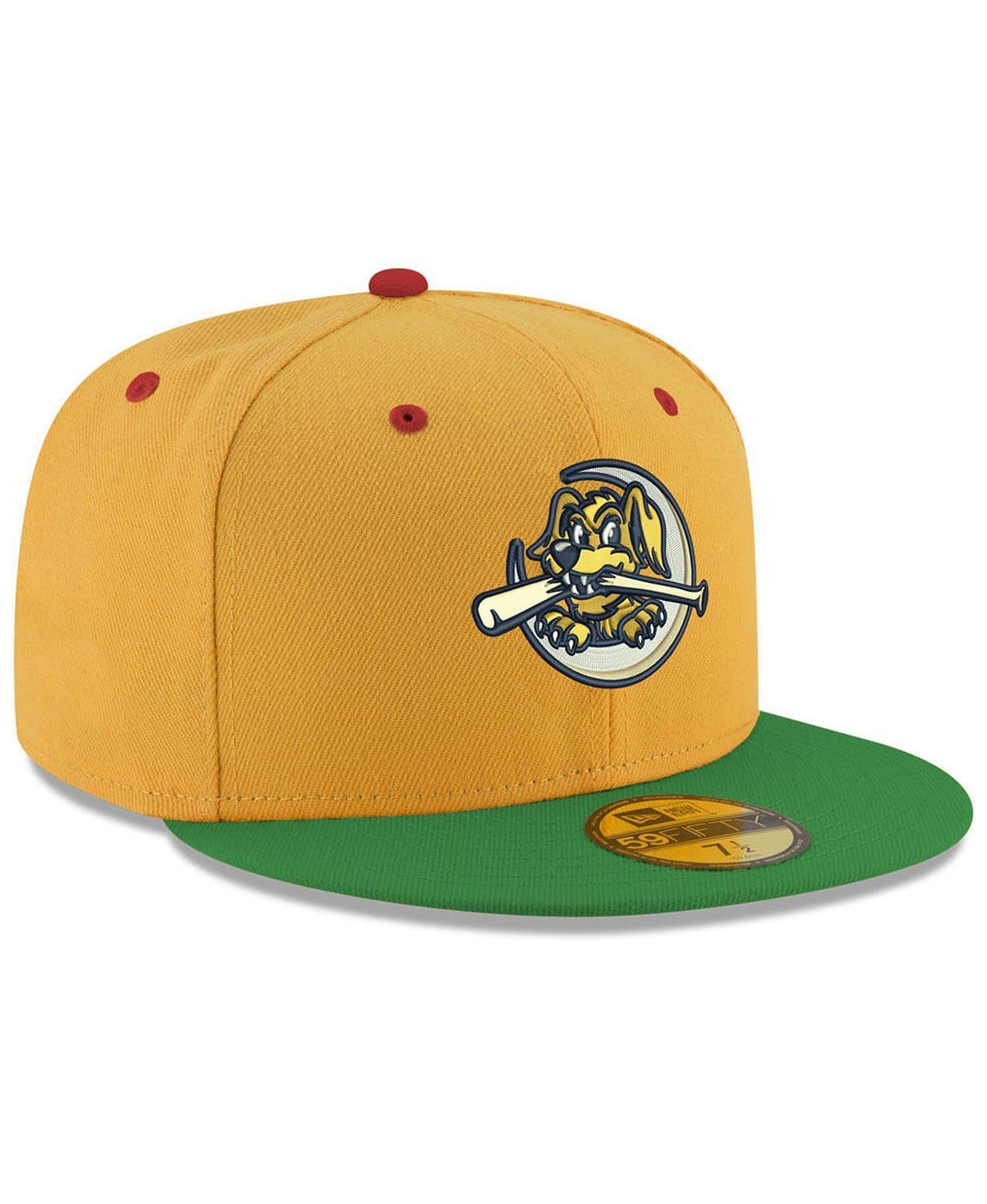 Charleston RiverDogs Yellow & Green AC 59FIFTY Fitted Hat - Image 3
