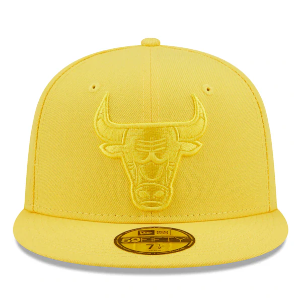 New Era  Chicago Bulls Color Pack 59FIFTY Fitted Hat - Yellow - Image 2