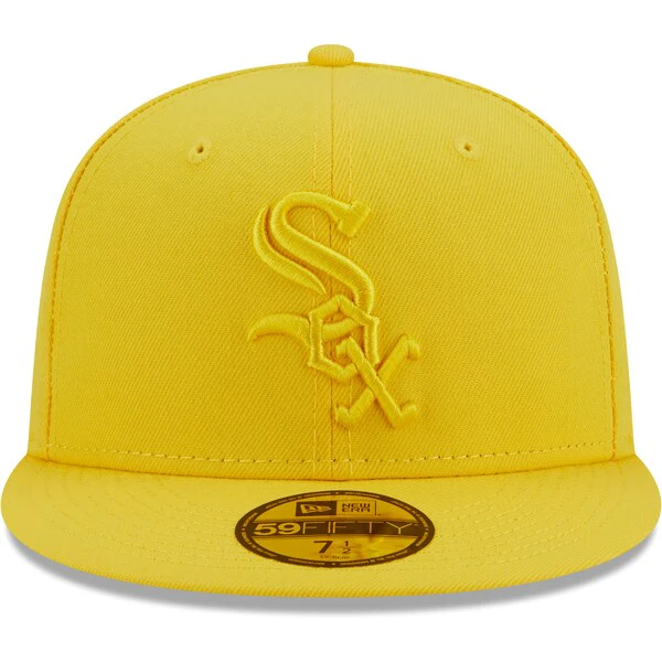 New Era Chicago White Sox Icon Color Pack 59FIFTY Fitted Hat - Yellow - Image 2