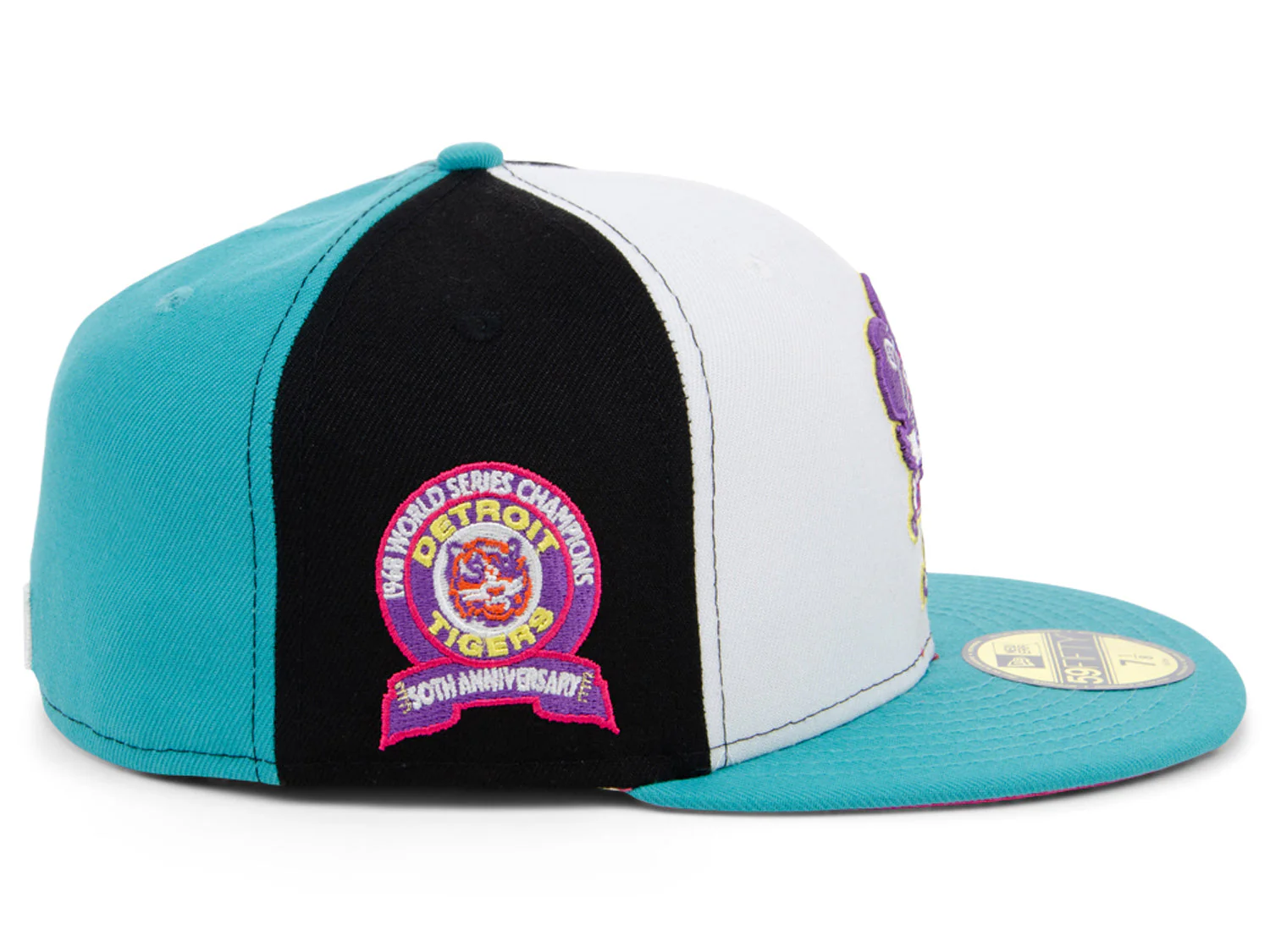 New Era x Lids HD  Detroit Tigers Sugar Skull Pinwheel 2022 59FIFTY Fitted Cap - Image 3