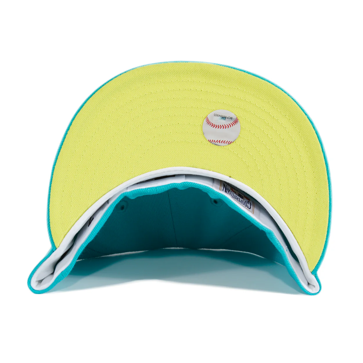 New Era Oakland Athletics Teal/Yellow Ice Cold Fashion 59FIFTY Fitted Hat - Image 5