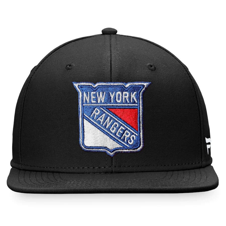 Fanatics Branded Black New York Rangers Core Primary Logo Fitted Hat - Image 2