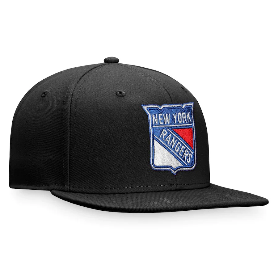Fanatics Branded Black New York Rangers Core Primary Logo Fitted Hat - Image 3