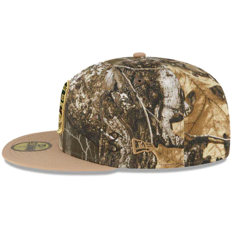 Just Caps Camouflage Fitted Hats w/ Nike Air Force 1 Low Realtree Black - Image 4