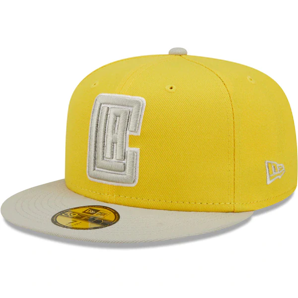 New Era  LA Clippers Color Pack 59FIFTY Fitted Hat - Yellow/Gray