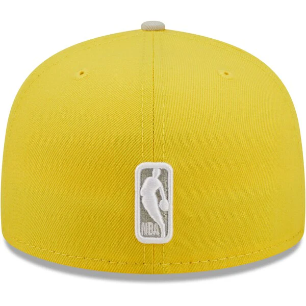 New Era  LA Clippers Color Pack 59FIFTY Fitted Hat - Yellow/Gray - Image 4