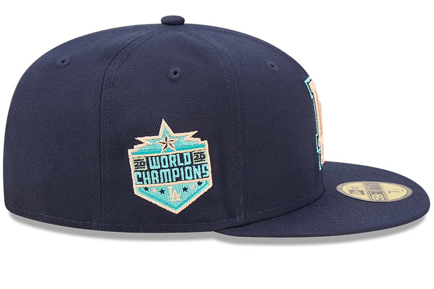 New Era x Lids HD  Los Angeles Dodgers Oceanside Peach 2022 59FIFTY Fitted Cap - Image 3