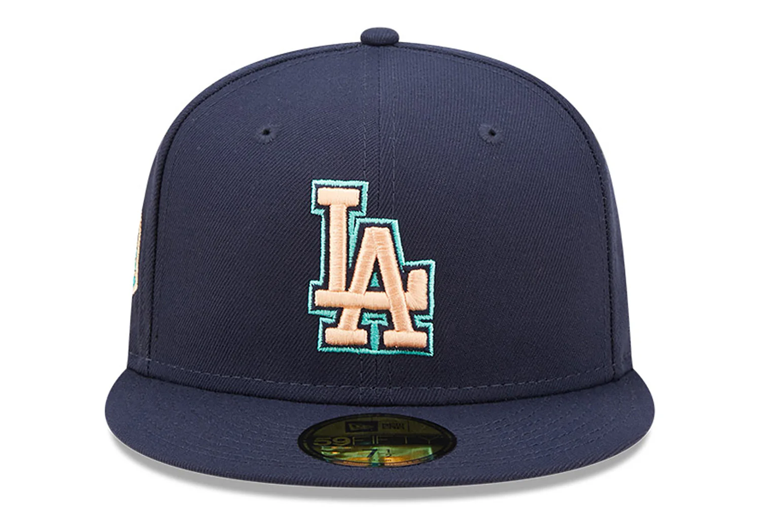 New Era x Lids HD  Los Angeles Dodgers Oceanside Peach 2022 59FIFTY Fitted Cap - Image 5