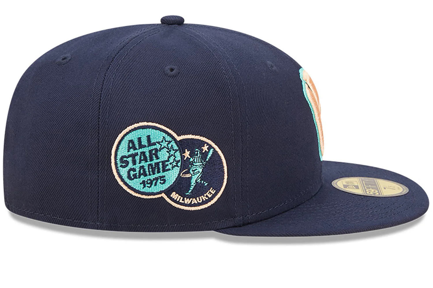 New Era x Lids HD Milwaukee Brewers Oceanside Peach 2022 59FIFTY Fitted Cap - Image 3