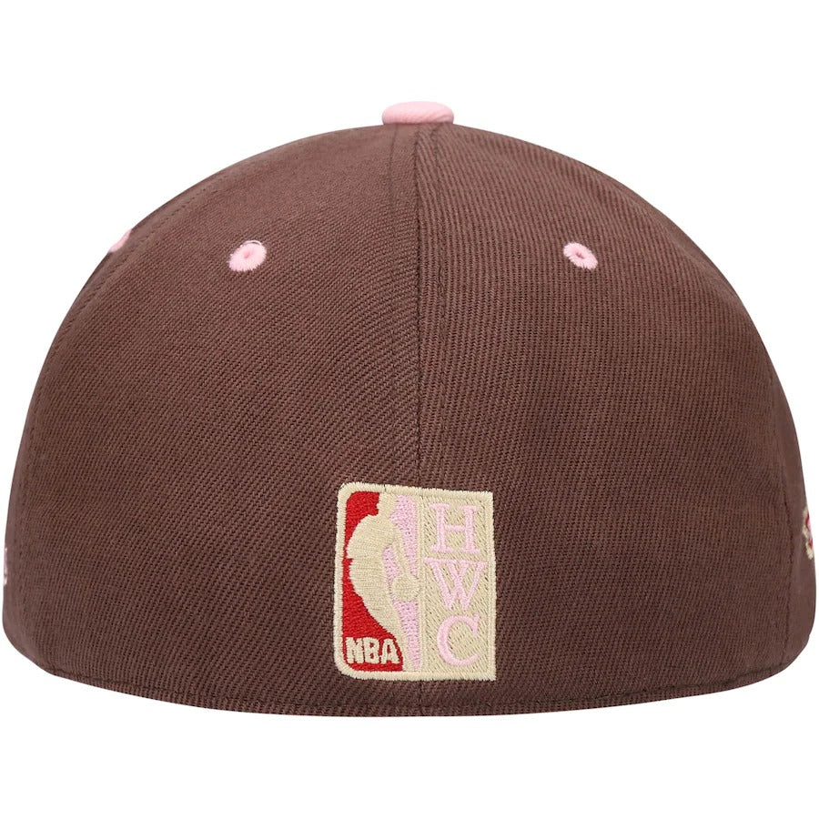 Mitchell & Ness Phoenix Suns Brown 25th Anniversary Hardwood Classics Brown Sugar Bacon Fitted Hat - Image 4