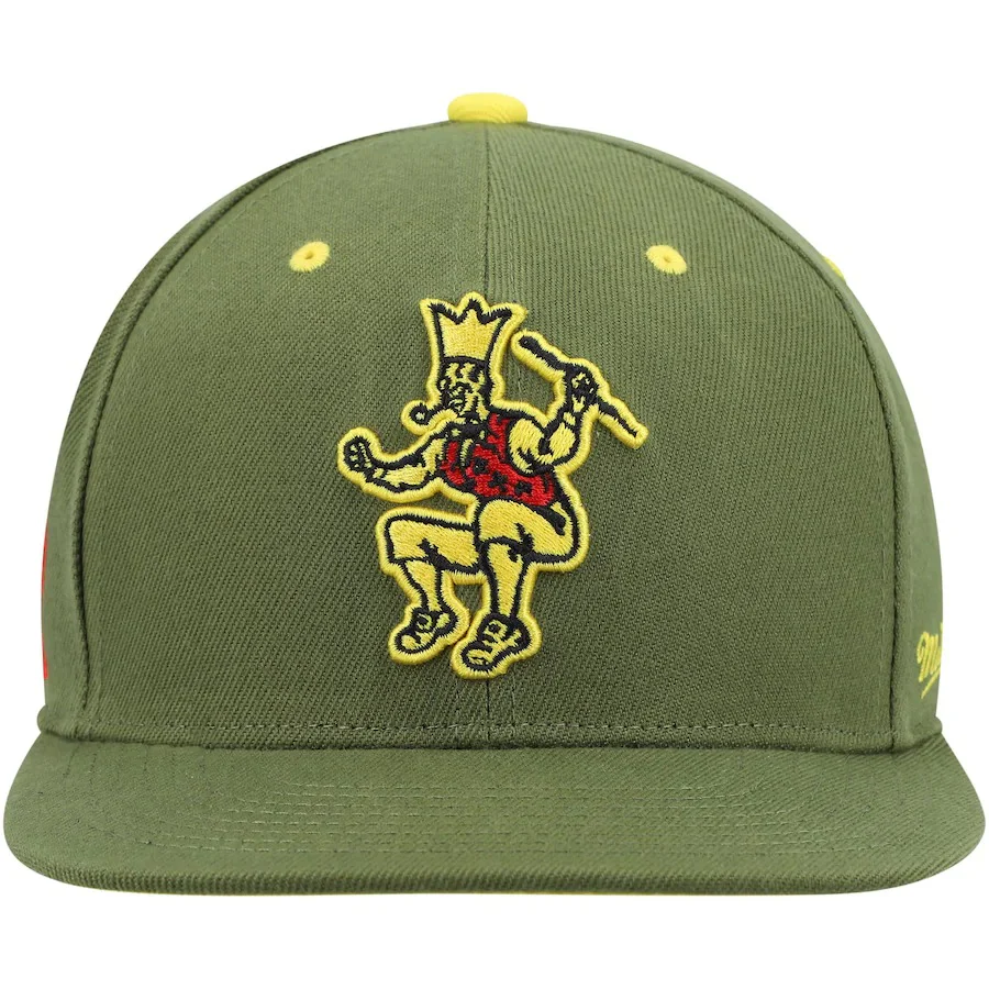 Mitchell & Ness x Lids Boston Celtics Olive 50th Anniversary Hardwood Classics Dusty Fitted Hat - Image 5