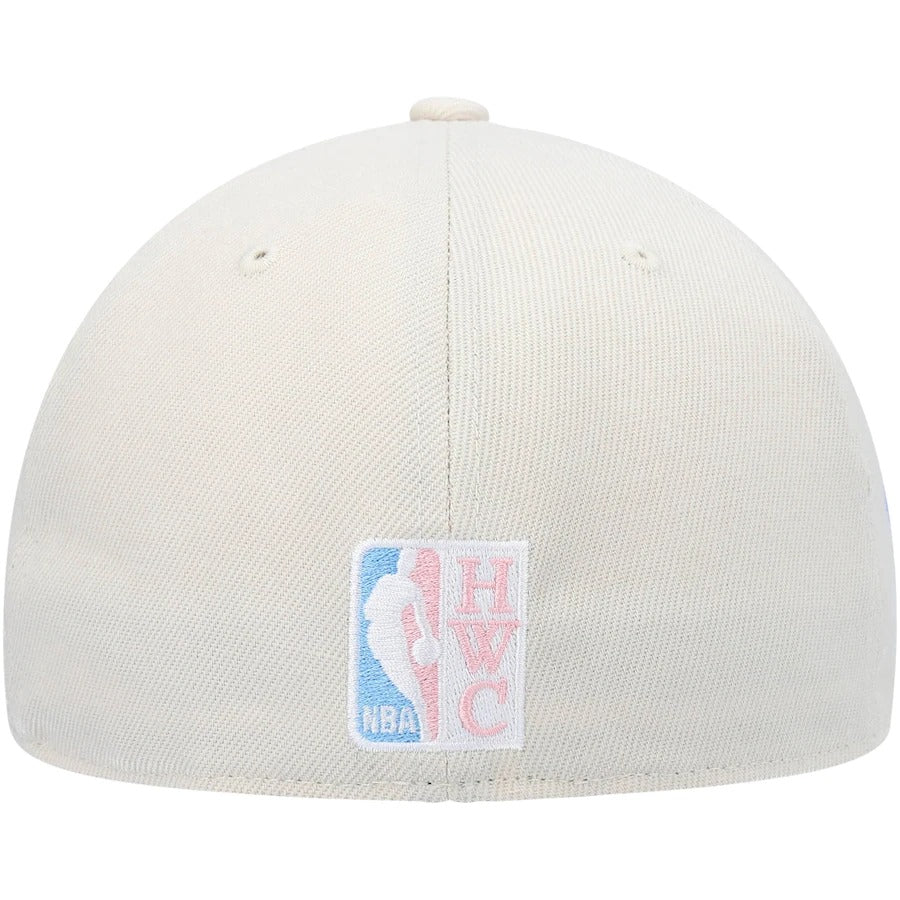 Mitchell & Ness x Lids Seattle Supersonics Cream Secondary Logo Hardwood Classics Cake Pop Fitted Hat - Image 4