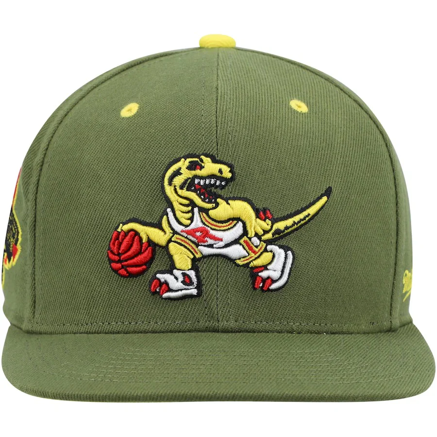 Mitchell & Ness x Lids Toronto Raptors Olive NBA Draft Hardwood Classics Dusty Fitted Hat - Image 3