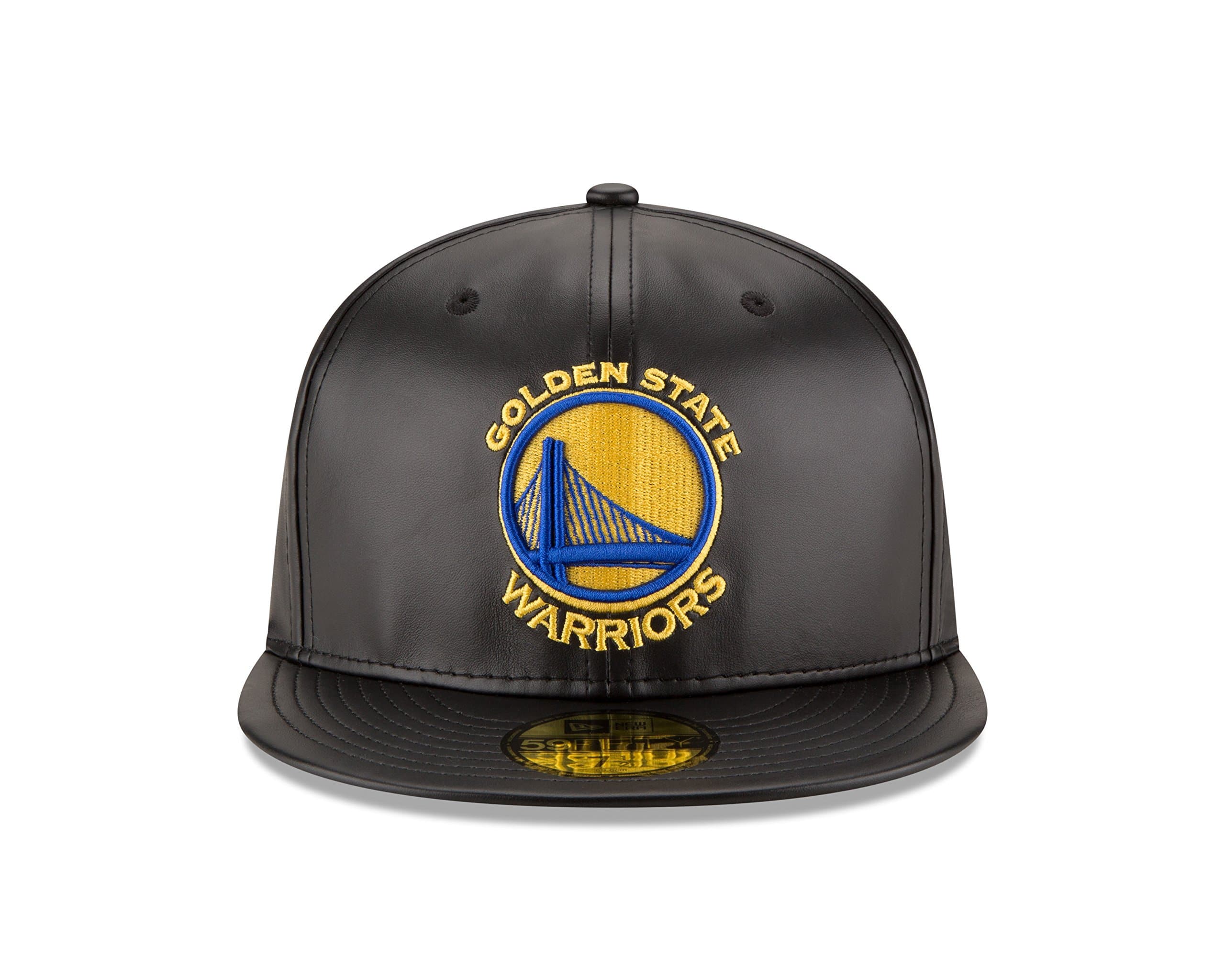 New Era Golden State Warriors Leather 59FIFTY Fitted Hat - Image 3