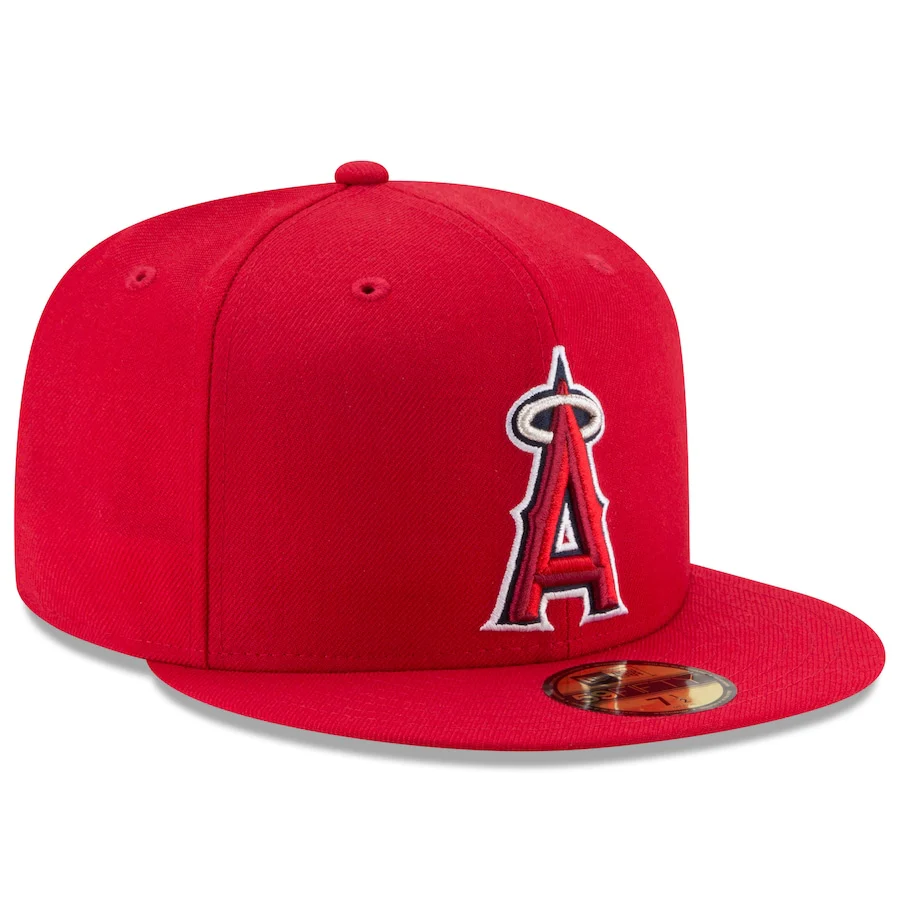 New Era Red Los Angeles Angels Game Authentic Collection On-Field 59FIFTY Fitted Hat - Image 3