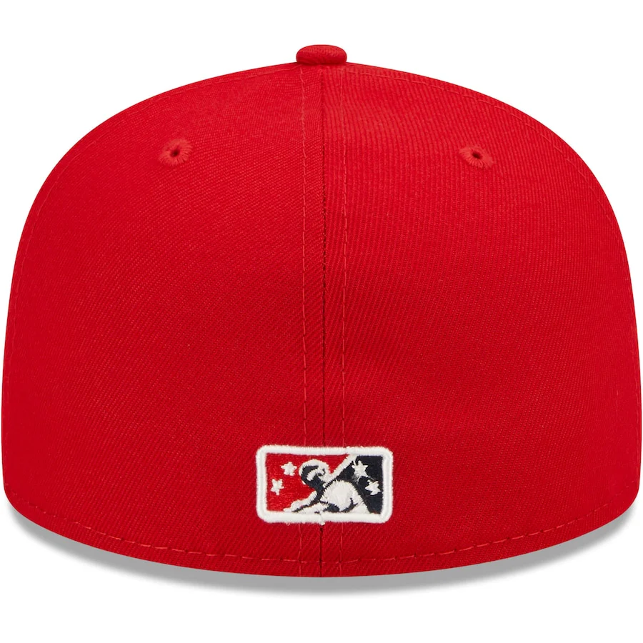 New Era Albuquerque Isotopes Red Alternate Logo Authentic Collection 59FIFTY Fitted Hat - Image 3