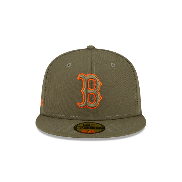 New Era Alpha Industries X Boston Red Sox Green 59FIFTY Fitted Hat - Image 2