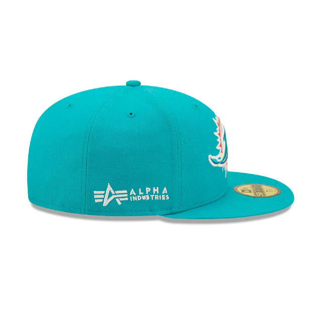 New Era Alpha Industries X Miami Dolphins 2022 59FIFTY Fitted Hat - Image 5
