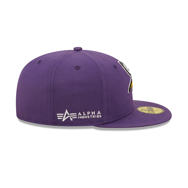 New Era Alpha Industries X Minnesota Vikings 2022 59FIFTY Fitted Hat - Image 5