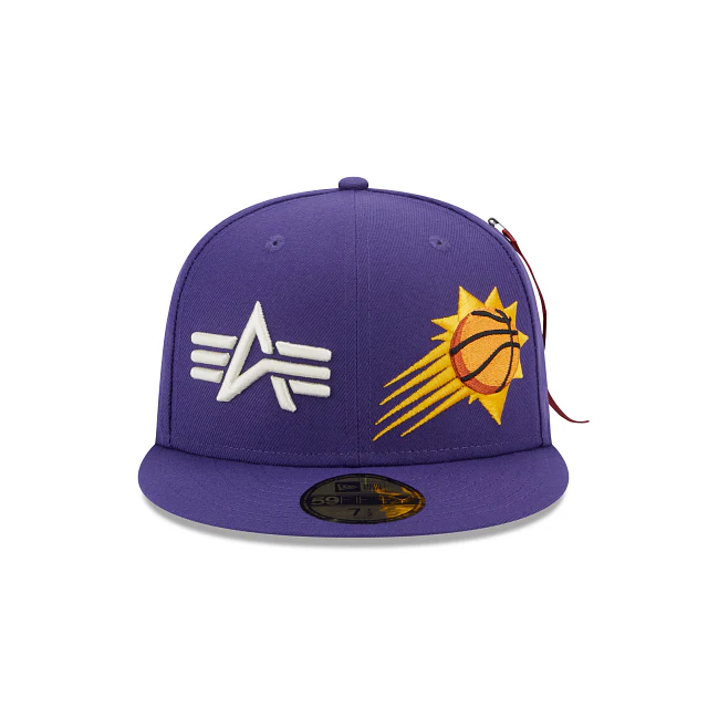 New Era Alpha Industries X Phoenix Suns Dual Logo 59FIFTY Fitted Hat - Image 2