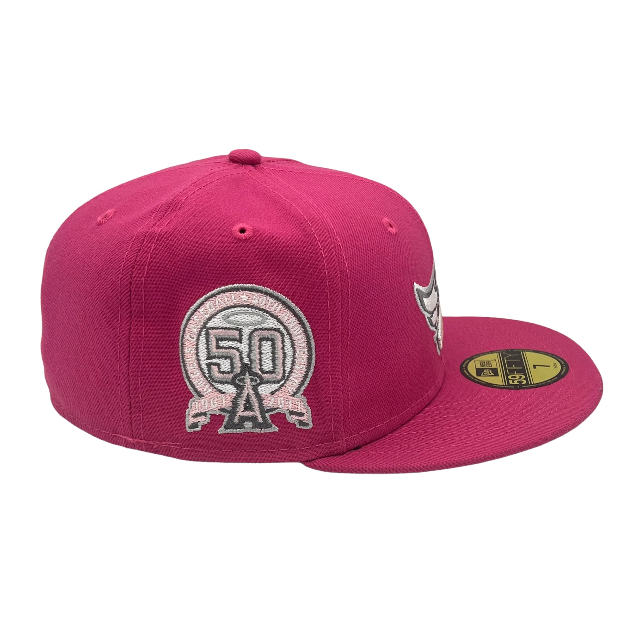 New Era Anaheim Angels Beetroot 'Summer Pack' 50th Anniversary 59FIFTY Fitted Hat - Image 3