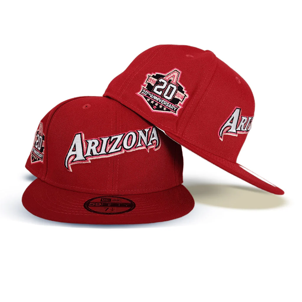 New Era Arizona Diamondbacks 20th Anniversary Red/Grey UV 59FIFTY Fitted Hat - Image 2