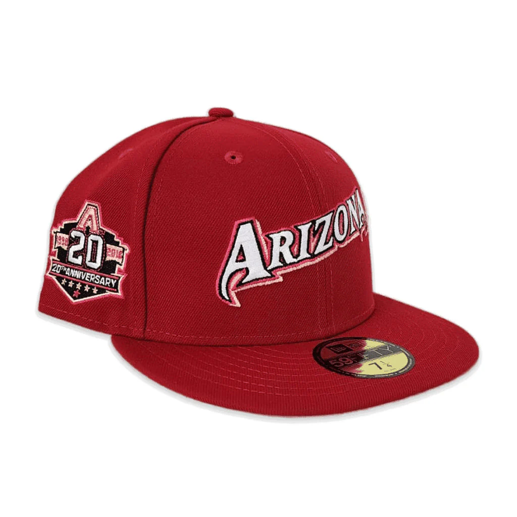 New Era Arizona Diamondbacks 20th Anniversary Red/Grey UV 59FIFTY Fitted Hat - Image 3
