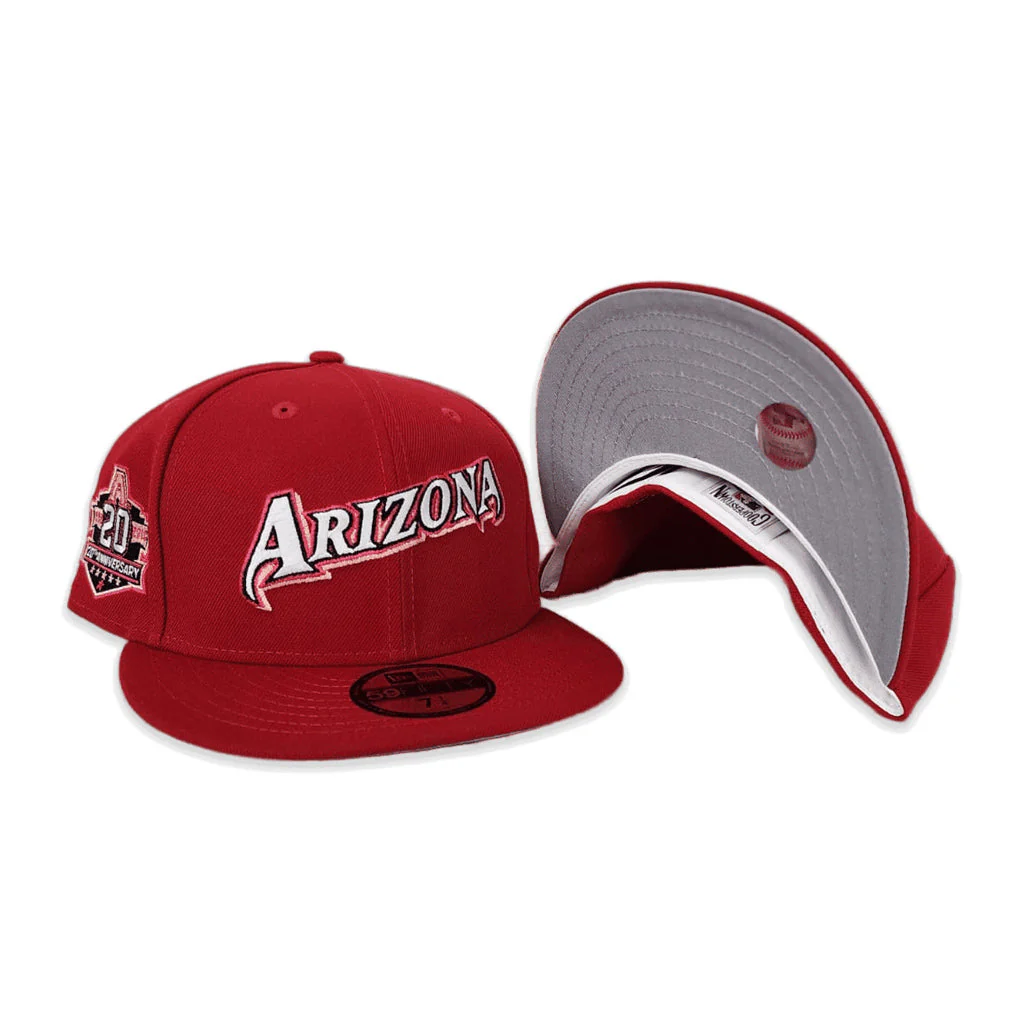 New Era Arizona Diamondbacks 20th Anniversary Red/Grey UV 59FIFTY Fitted Hat - Image 4