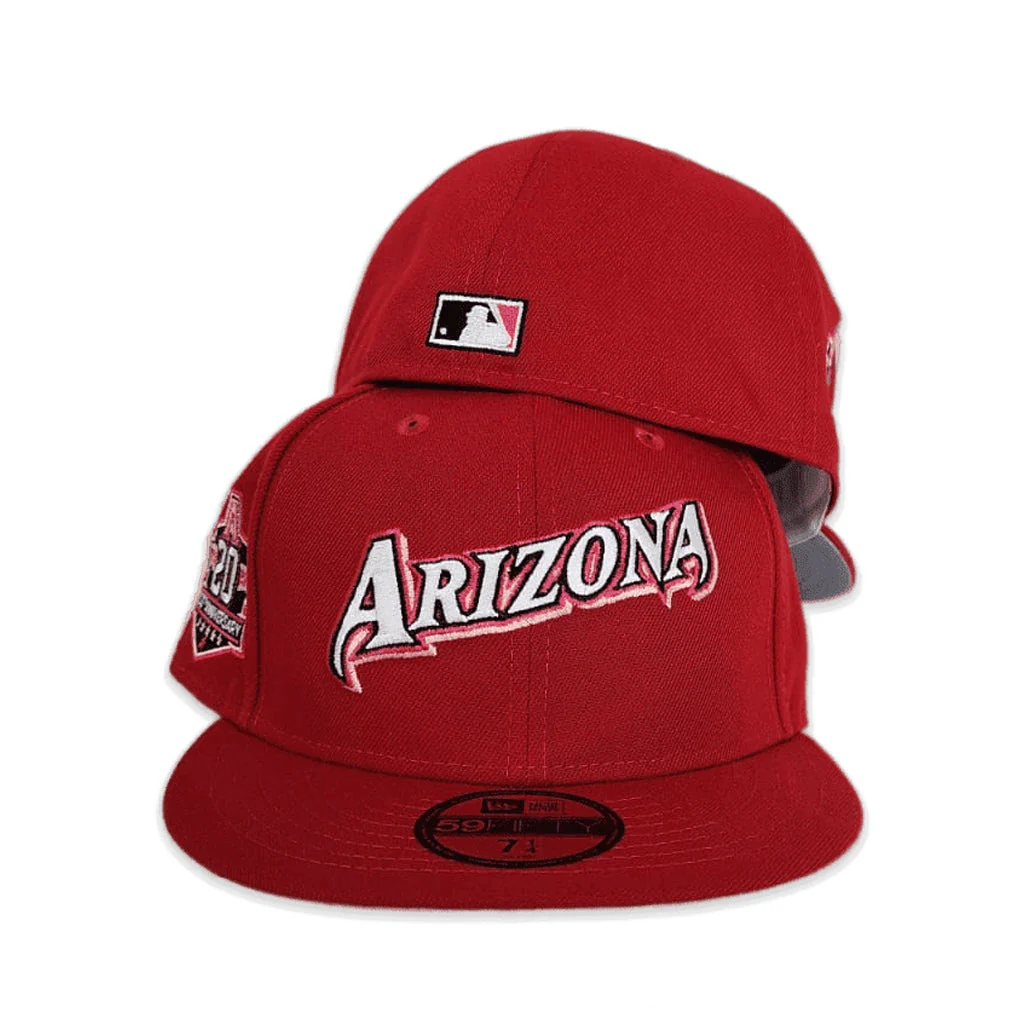 New Era Arizona Diamondbacks 20th Anniversary Red/Grey UV 59FIFTY Fitted Hat - Image 5
