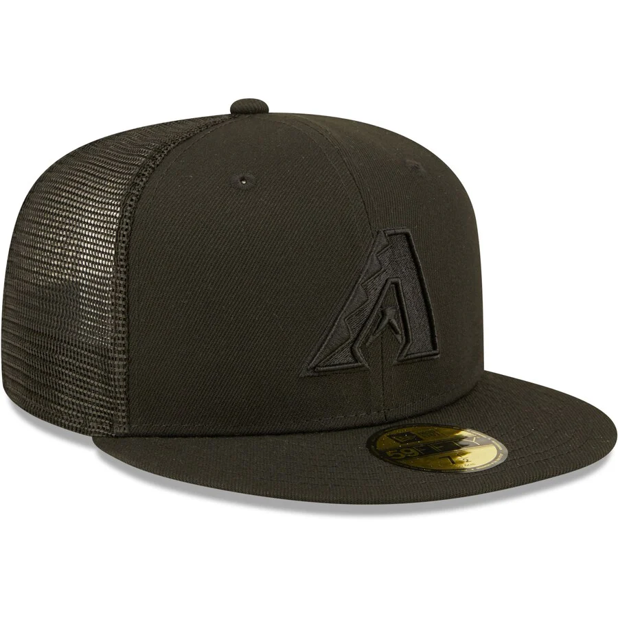 New Era Arizona Diamondbacks Blackout Trucker 59FIFTY Fitted Hat - Image 4