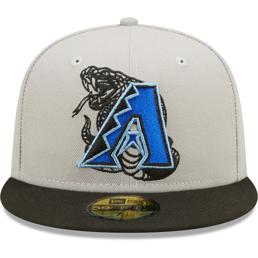 New Era Arizona Diamondbacks Chase Field Gray/Black Blue Undervisor 2022 59FIFTY Fitted Hat - Image 5
