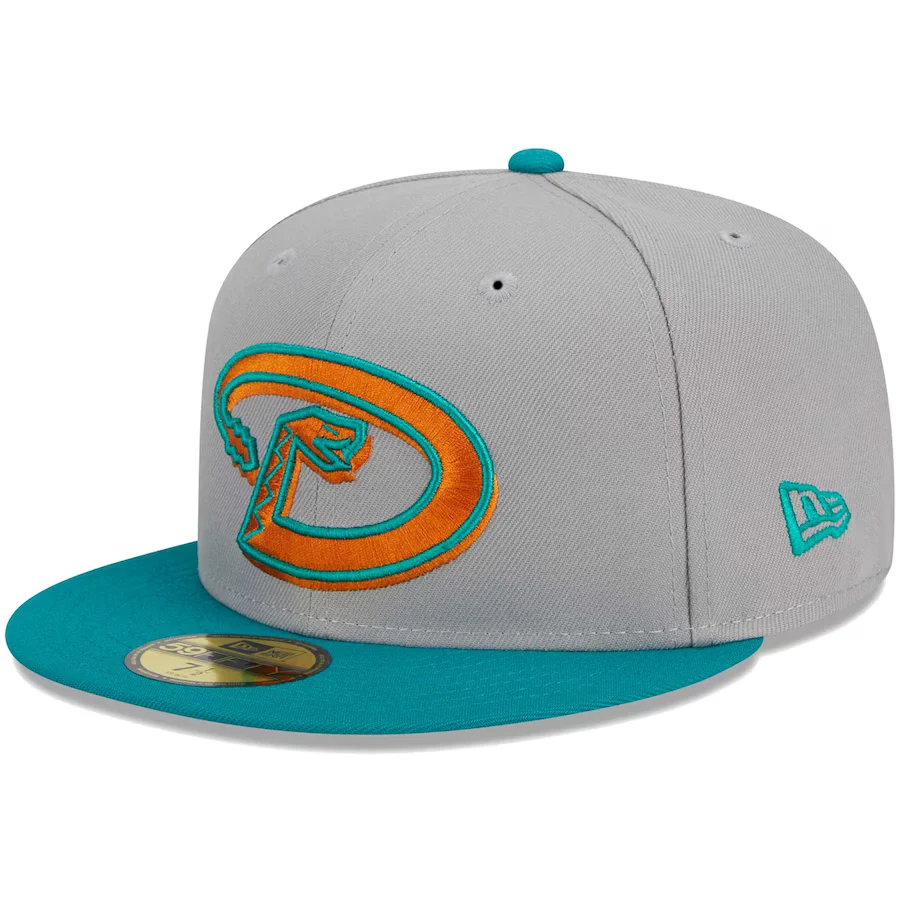 New Era Arizona Diamondbacks Gray/Teal 2023 59FIFTY Fitted Hat - Image 4