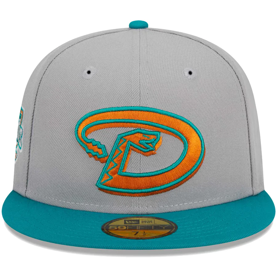 New Era Arizona Diamondbacks Gray/Teal 2023 59FIFTY Fitted Hat - Image 5