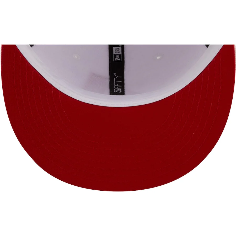 New Era Arizona Diamondbacks White/Pink Scarlet Undervisor 59FIFTY Fitted Hat - Image 2