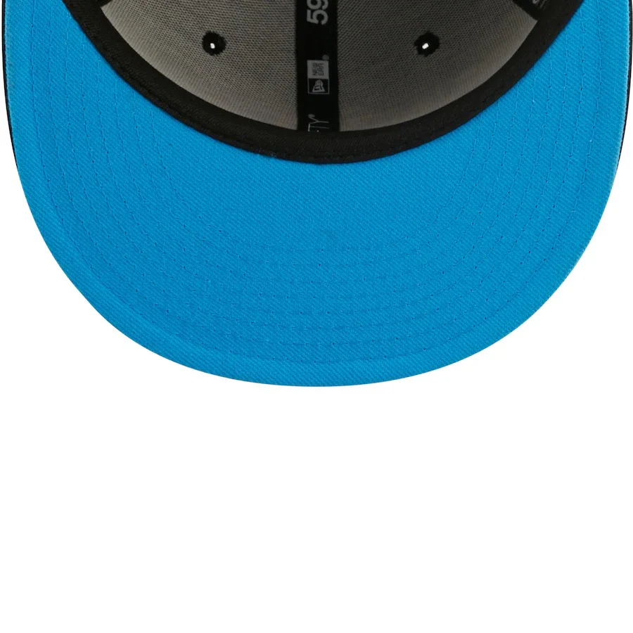 New Era Atlanta Braves Black Glow Undervisor 59FIFTY Fitted Hat - Image 2