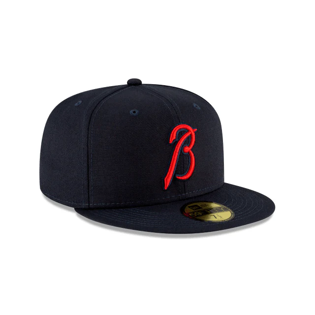 New Era Atlanta Braves Ligature 59Fifty Fitted Hat - Image 3