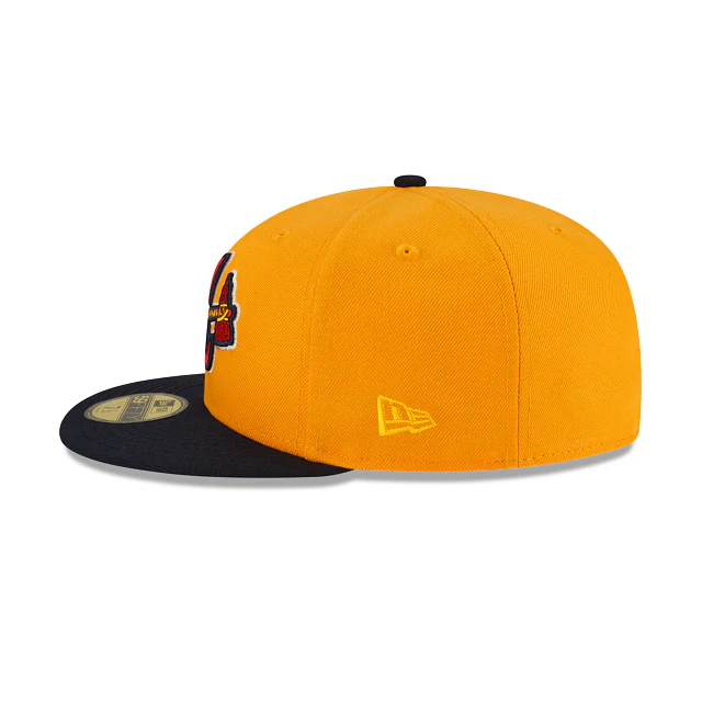 New Era Atlanta Braves Mustard 59FIFTY Fitted Hat - Image 5