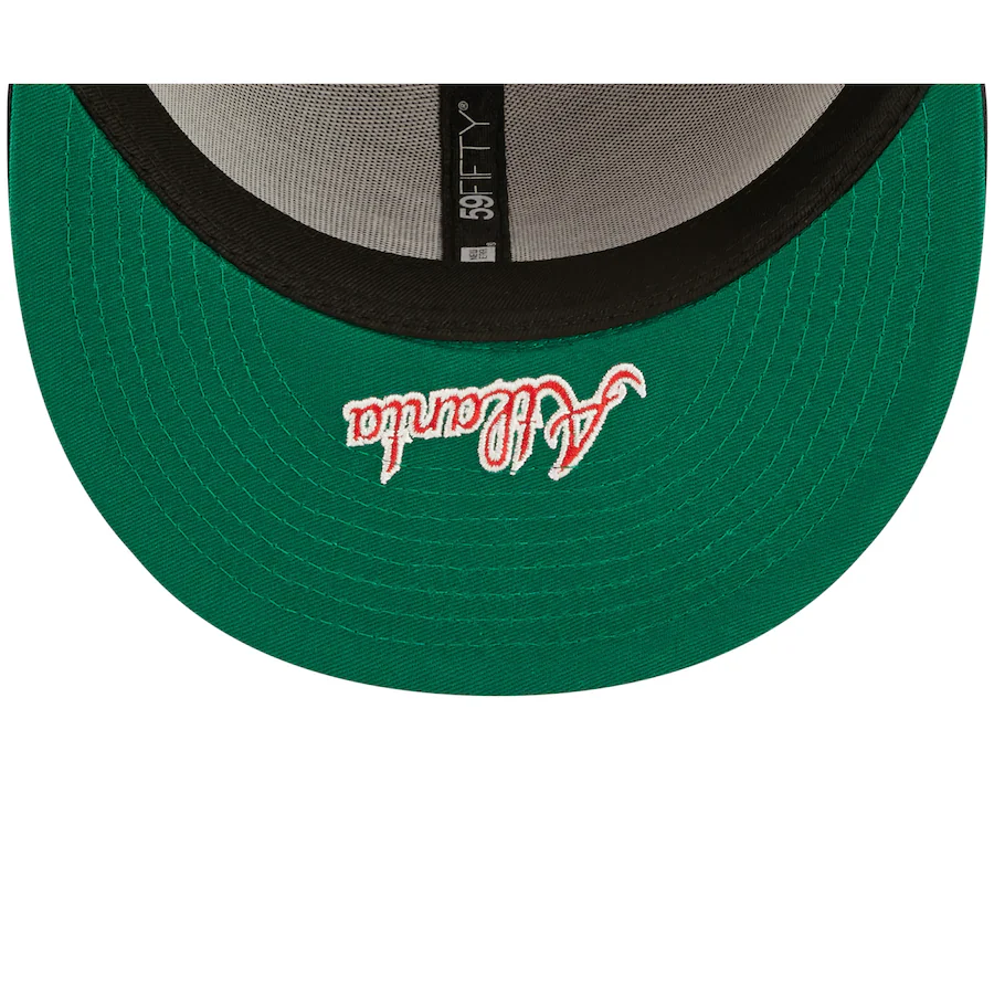 New Era Atlanta Braves Navy Sidesplit 59FIFTY Fitted Hat - Image 2
