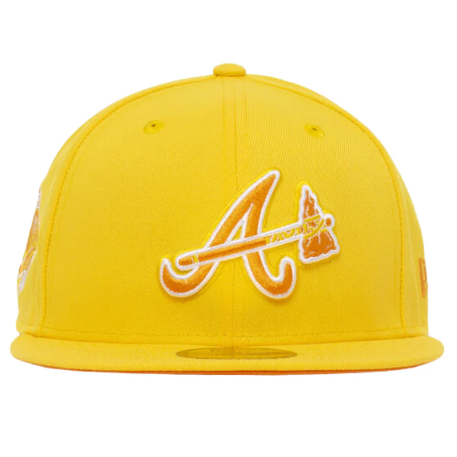 New Era Atlanta Braves Yellow "Brunch Pack" 59FIFTY Fitted Hat - Image 3