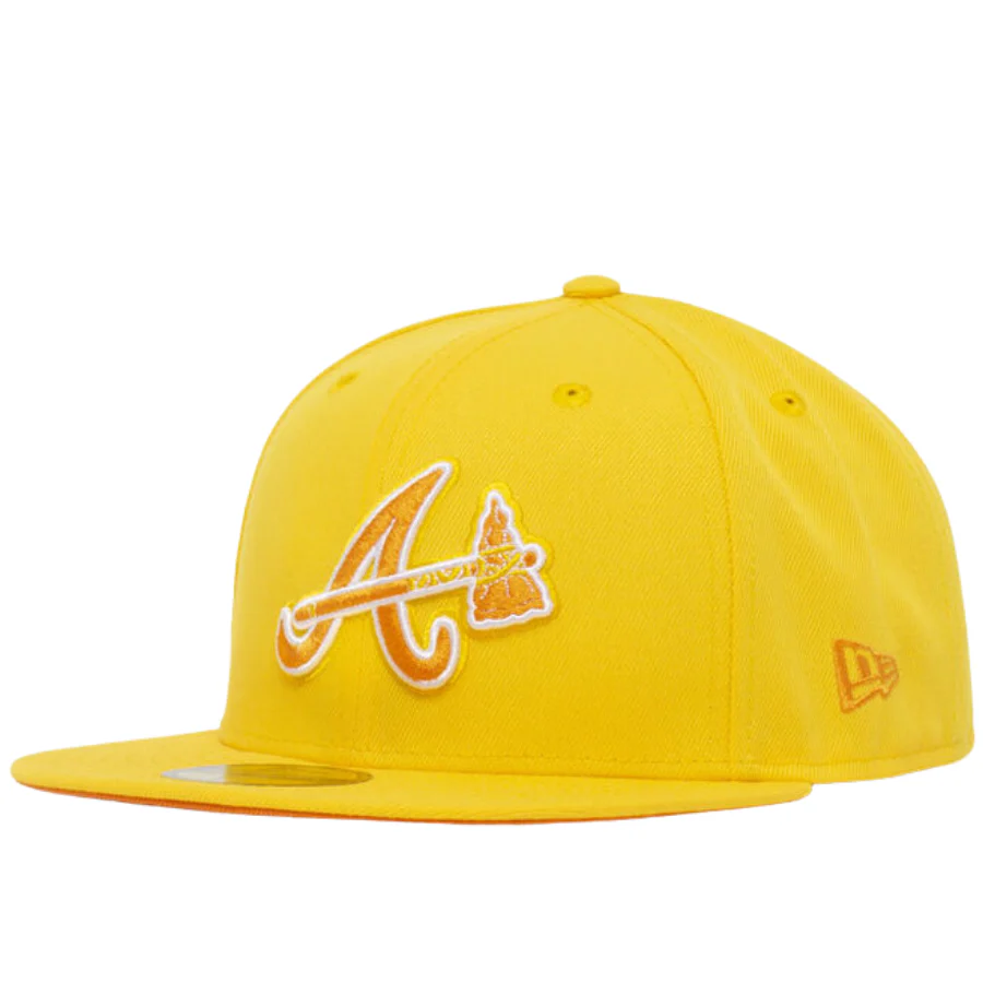 New Era Atlanta Braves Yellow "Brunch Pack" 59FIFTY Fitted Hat - Image 5