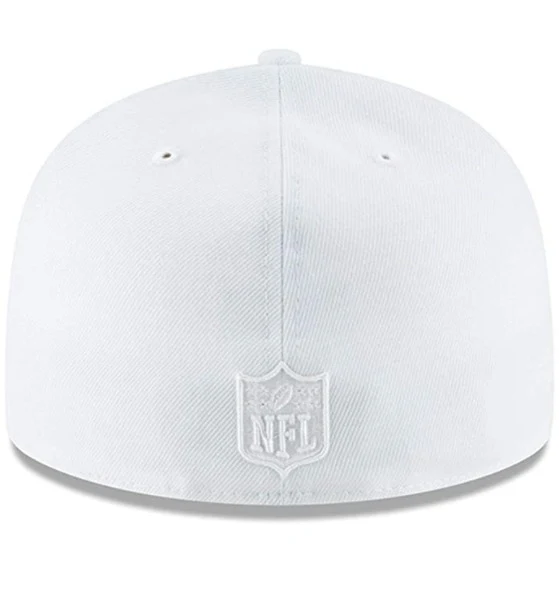New Era Atlanta Falcons White on White 59FIFTY Fitted Hat - Image 4