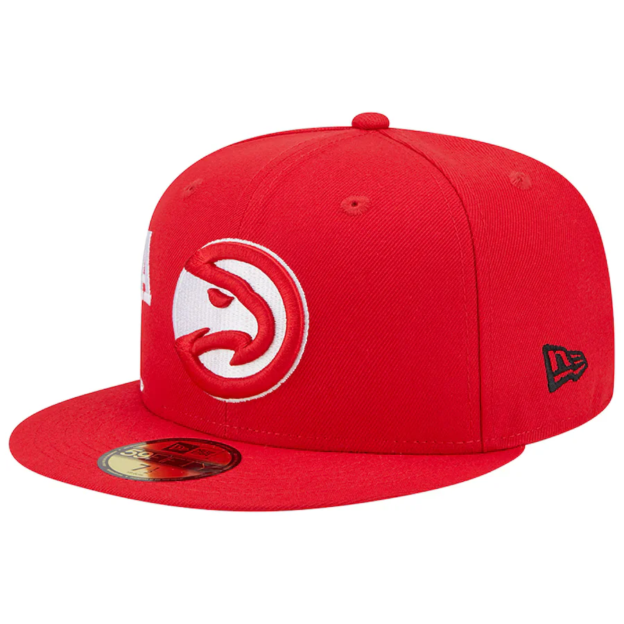 New Era Atlanta Hawks Side Arch Jumbo 59FIFTY Fitted Hat - Image 4
