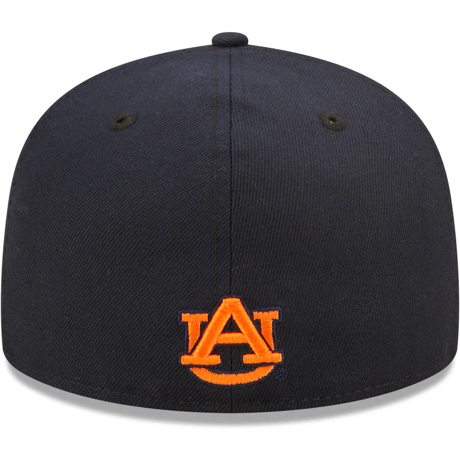 New Era Auburn Tigers Navy Griswold 59FIFTY Fitted Hat - Image 3