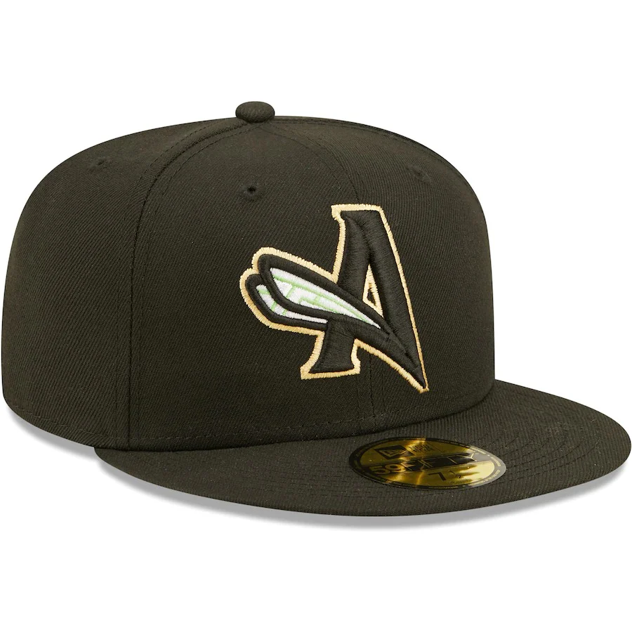 New Era Augusta GreenJackets Black Authentic Collection Team Alternate 59FIFTY Fitted Hat - Image 3