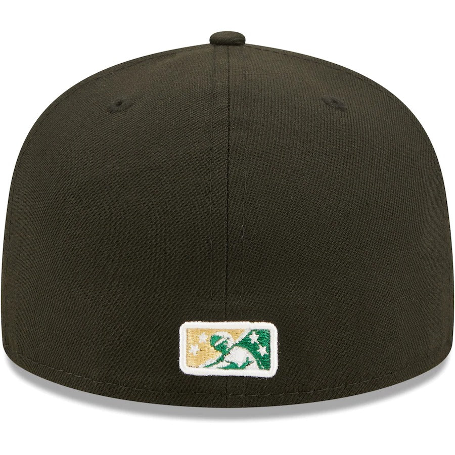 New Era Augusta GreenJackets Black Authentic Collection Team Alternate 59FIFTY Fitted Hat - Image 4