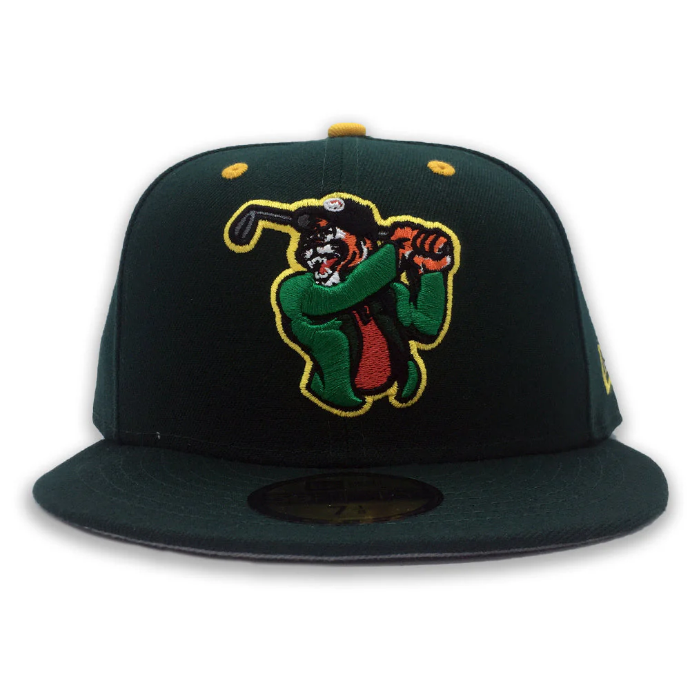 New Era Augusta Tigers Dark Green/Yellow 59FIFTY Fitted Hat - Image 2
