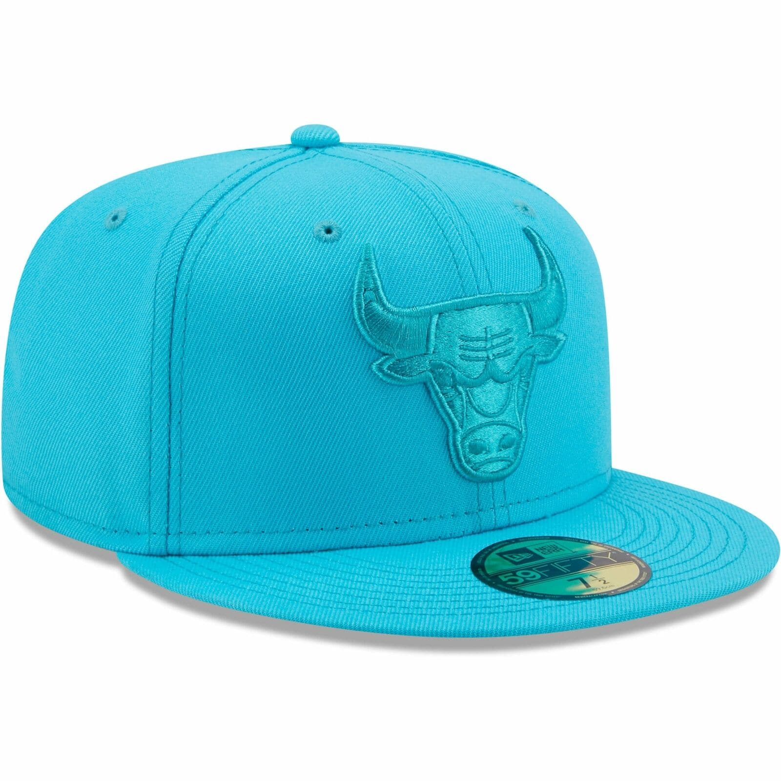 New Era Baby Blue Chicago Bulls 59Fifty Fitted Hat - Image 3
