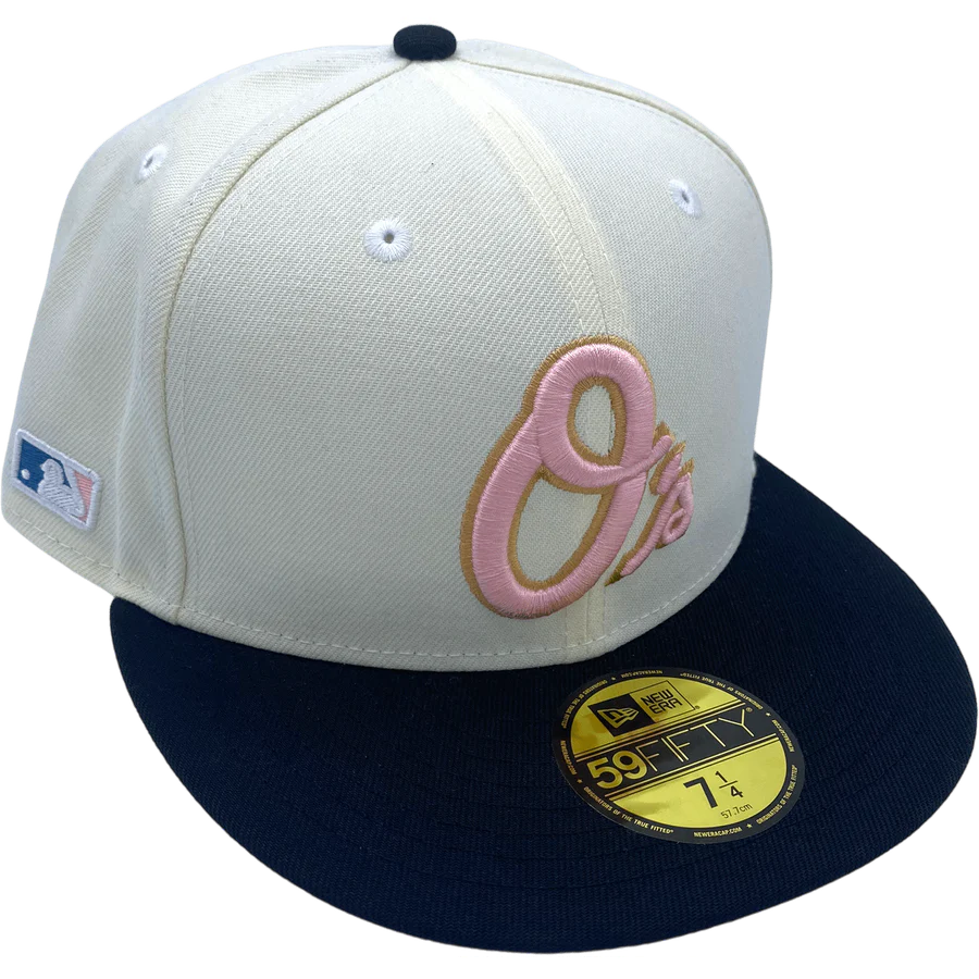 New Era Baltimore Orioles Cream/Black 'MP6' 59FIFTY Fitted Hat